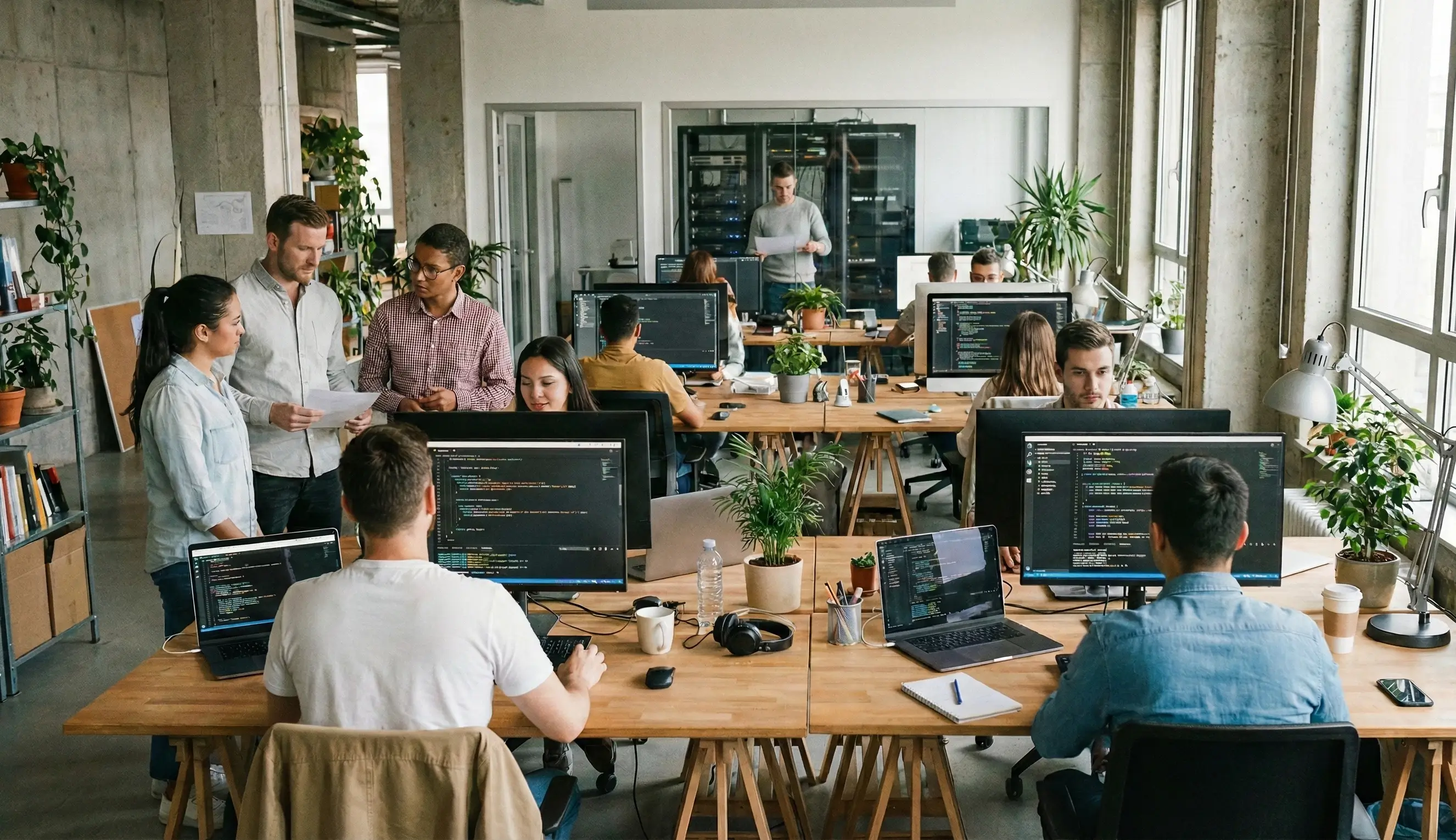 Team di Scala Agency al lavoro su progetti di intelligenza artificiale